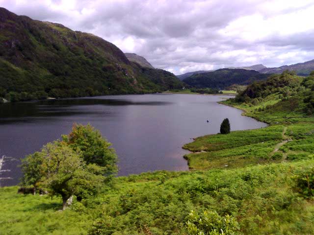 Landscape planning mountain lake