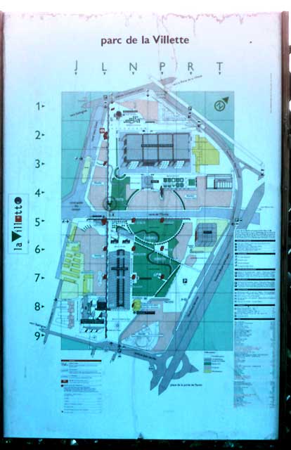 Landscape planning parc villette