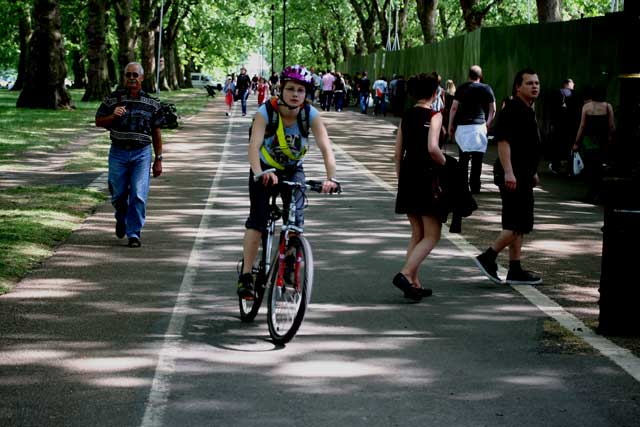 Landscape planning park cycleway