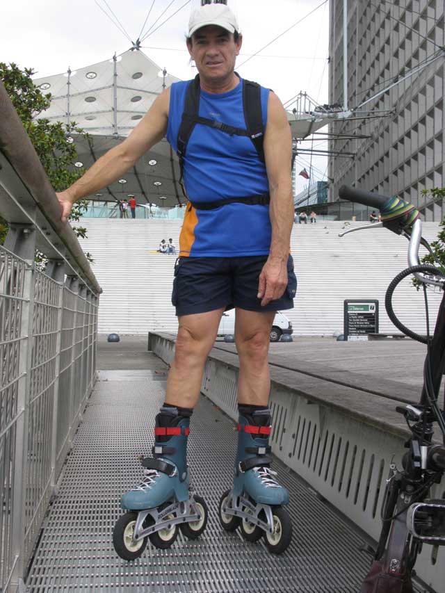 Landscape planning roller blades