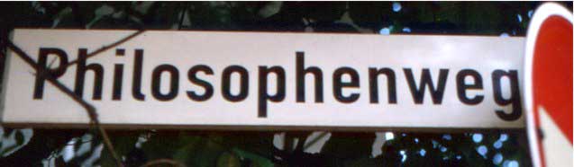 Landscape planning whitephilosophenwegsign