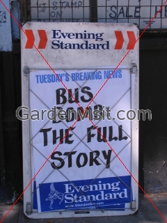 London Bomb Sign