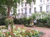 Property overlooking a garden square