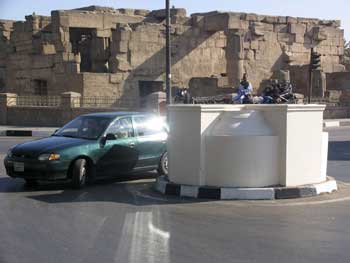 Traffic problem in Luxor Egypt