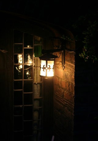 Manually operated security lighting