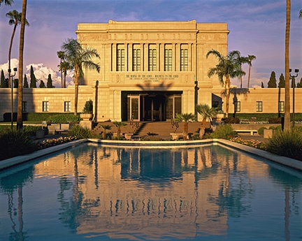 Sunset at Mesa Temple Gardens