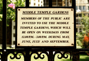 Middle Temple Garden