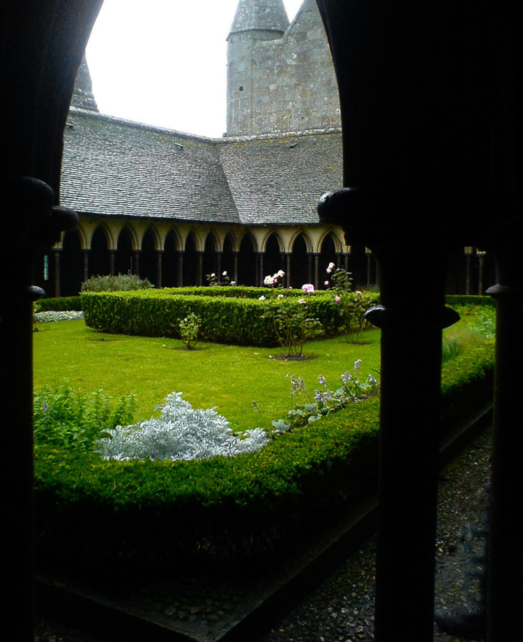 Mont St Michel Cloister Garden