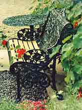 Cast iron garden furniture