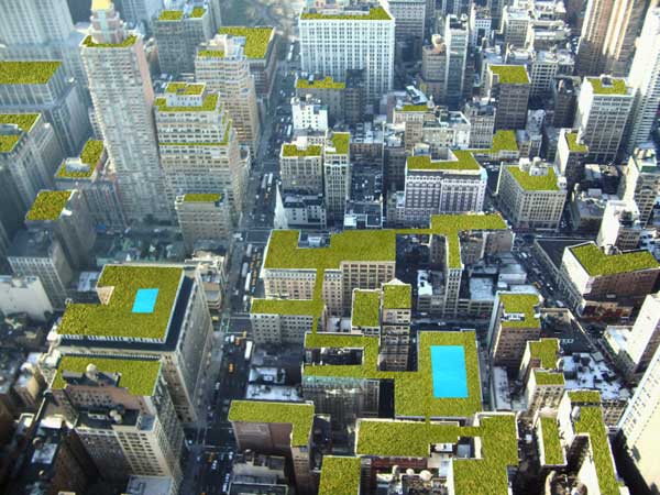 New York City as it should be: rich in roof gardens, parks and ...