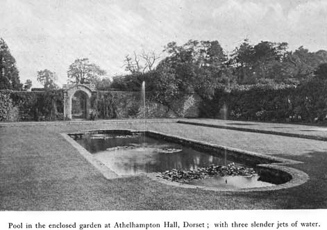 Ornament athelhampton pool garden p