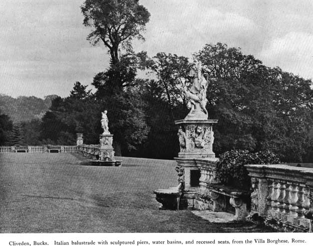 Ornament clivden garden terrace l