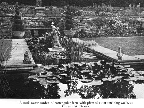 Ornament crowhurst sunken water garden p