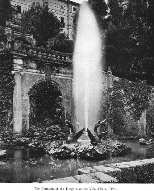 Ornament dragous fountain p