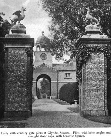 Ornament glynde place gate piers l