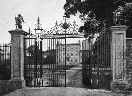 Ornament harrowden hall iron gates p