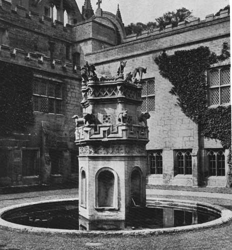 Ornament newstead cloister fountain p