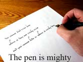 The pen is mightier than the sword