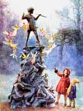 Peter Pan statue in Hyde Park