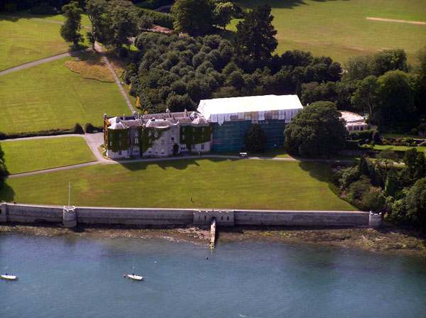 Plas Newydd from the air