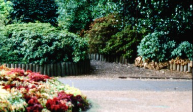 Retaining barriers, Greenwich Park