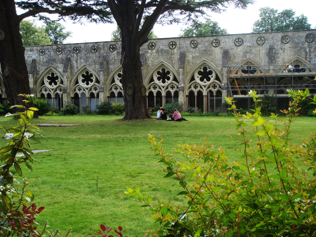 Salisbury Cathedral Cloister Garden jojo-bean