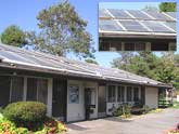 Solar panel on roof