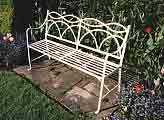 Steel 3-seat bench