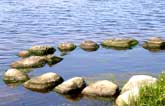 Boulders as stepping stones