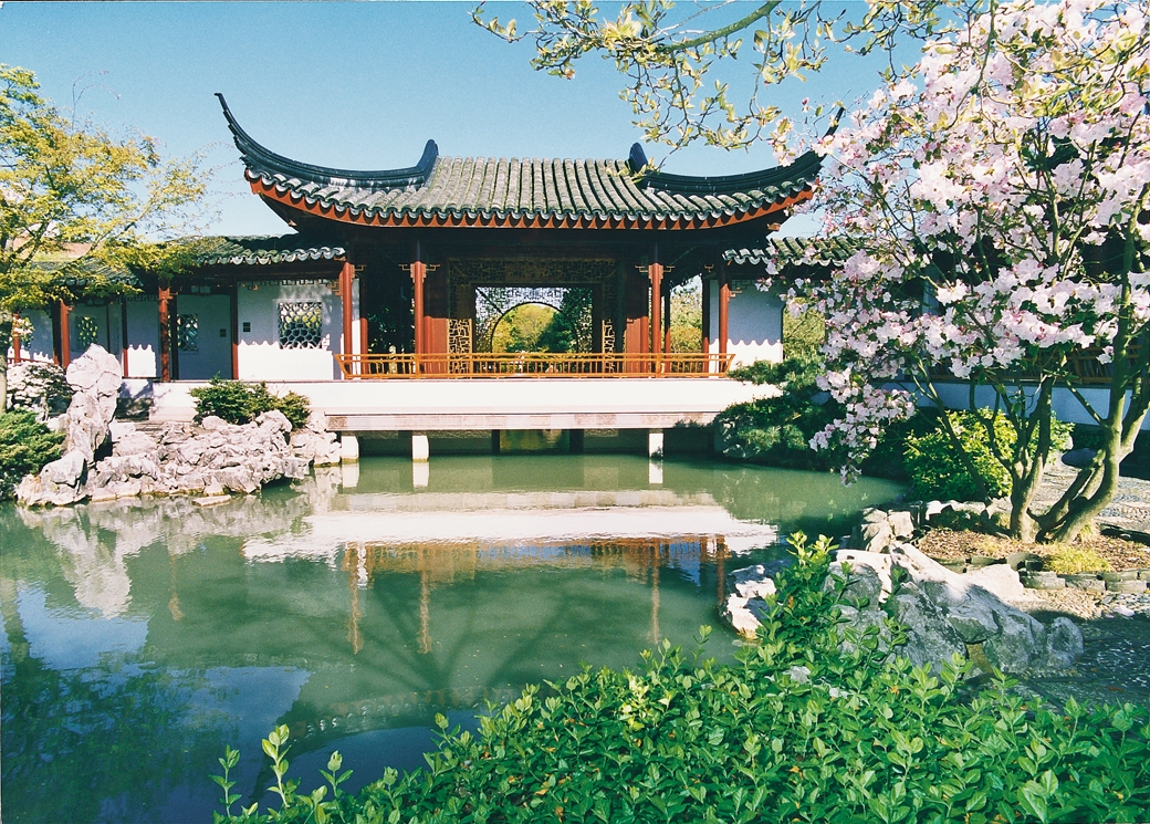 chinese garden depiction