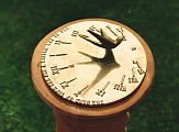 New brass sundial