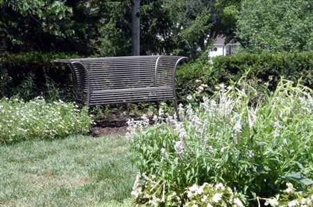 Bench in the Sunken Gardens