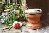 Terracotta stool