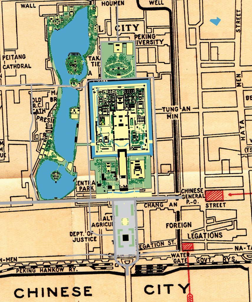 Tiananmen Square 1958 landscape design