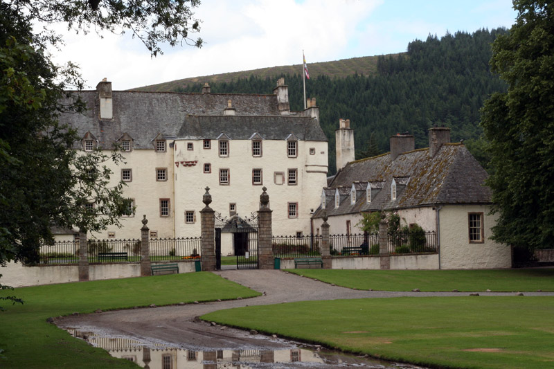 Courtyard, Traquair House Garden
