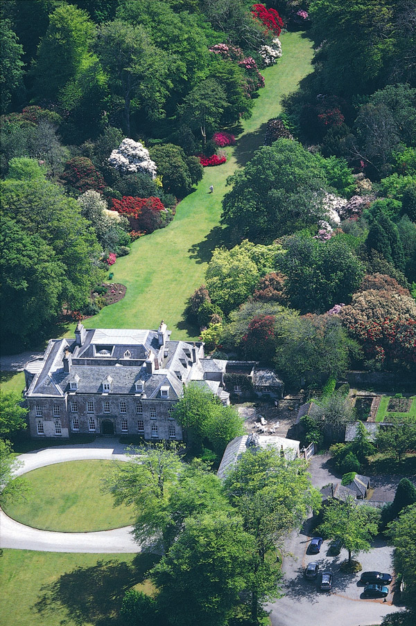 Aerial View of Trewithen Gardens