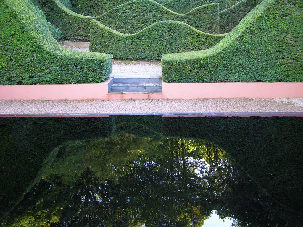 Reflecting Pool, Veddw House Gardens