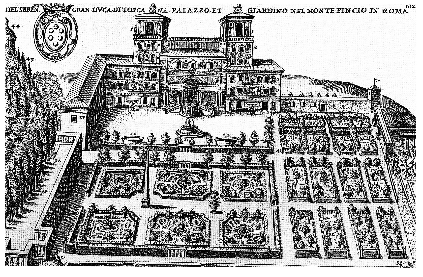 Villa Medici Rome (Academie Francaise) Gardenvisit.com