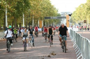 When London cycle routes are safe, beautiful and direct, they will be very popular. Motor vehicles can then be confined to indirect backstreets.