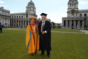 Sarah Eberle, garden designer, receives a Doctorate in Design from the University of Greenwich