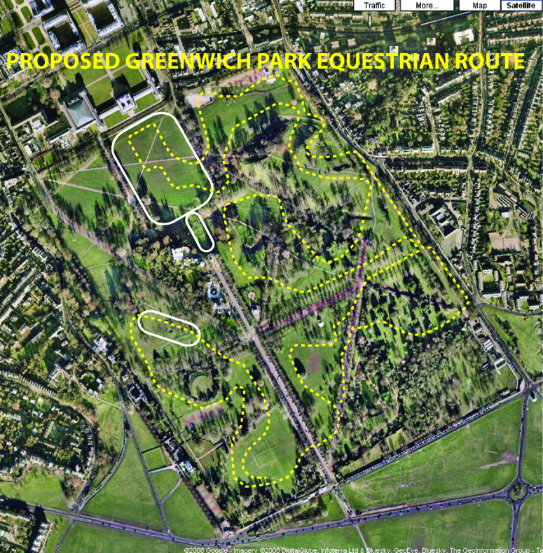 October 2009 Revised plan for the equestrian route