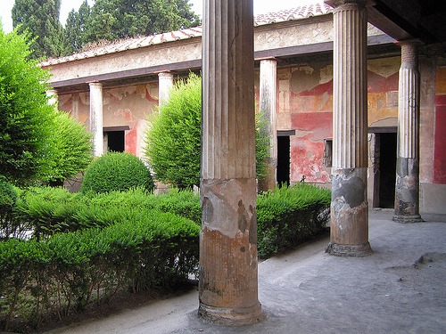 The garden of the House of Venus at Pompeii is one of the oldest surviving gardens in the world (image courtesy John Keogh)