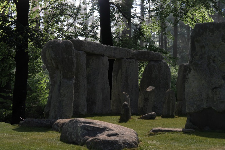 The stones at Stonehenge may have been placed in a woodland glade, as in the above photomontage