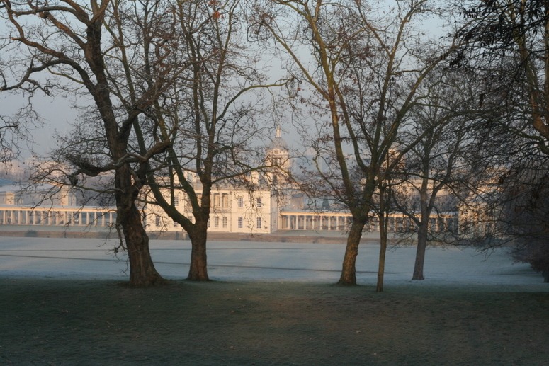 The embankment forms part of Andre Le Notre's earthworks in Greenwich Park