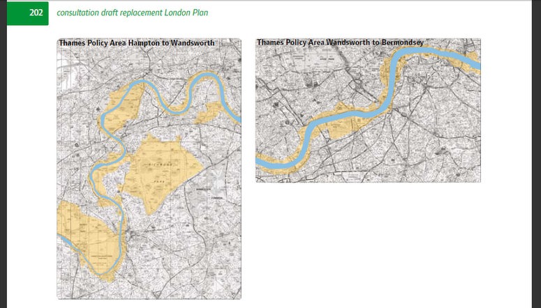 Thames Area Strategy zones from the 2009-10 Mayor's London Plan