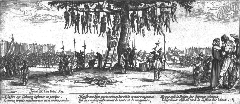 Jacques Callot, The Hangman’s Tree, 1633, 