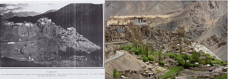 Lamayuru, in Buddhist Ladakh, (1926 and 2010)