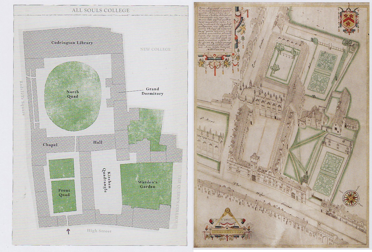 Plans of All Souls College Garden, Oxford